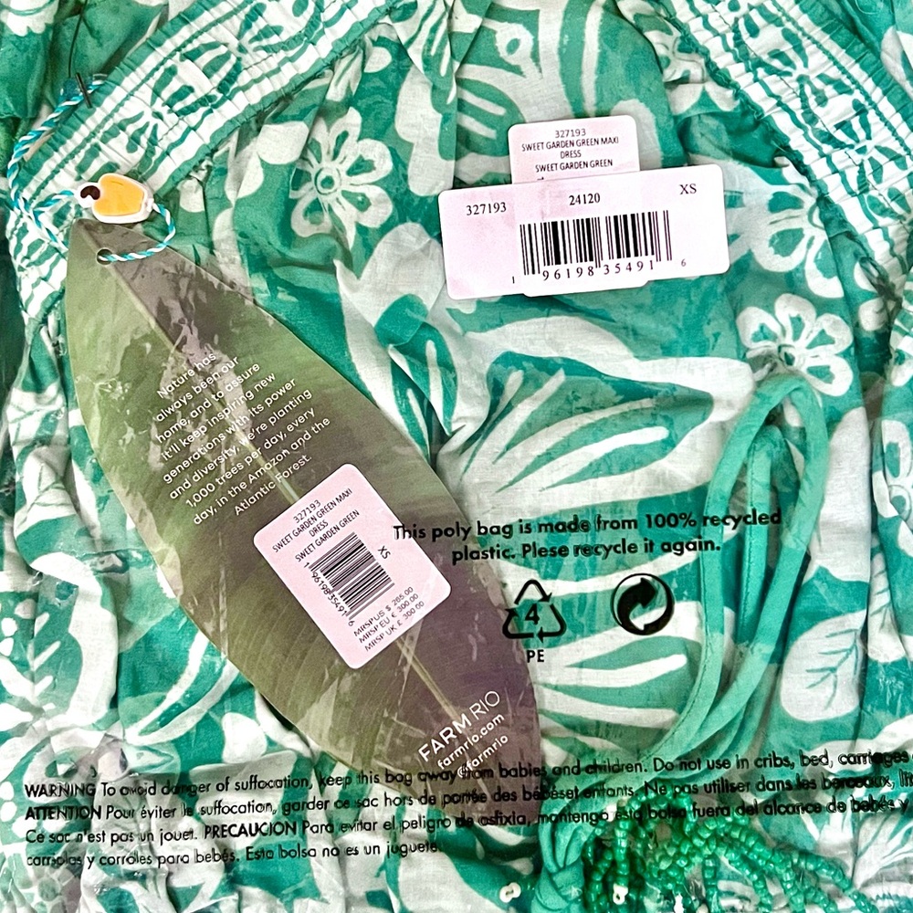🌺🎉HP🎉🌺 NWT Farm Rio Sweet Garden Maxi Dress - Picture 16 of 16